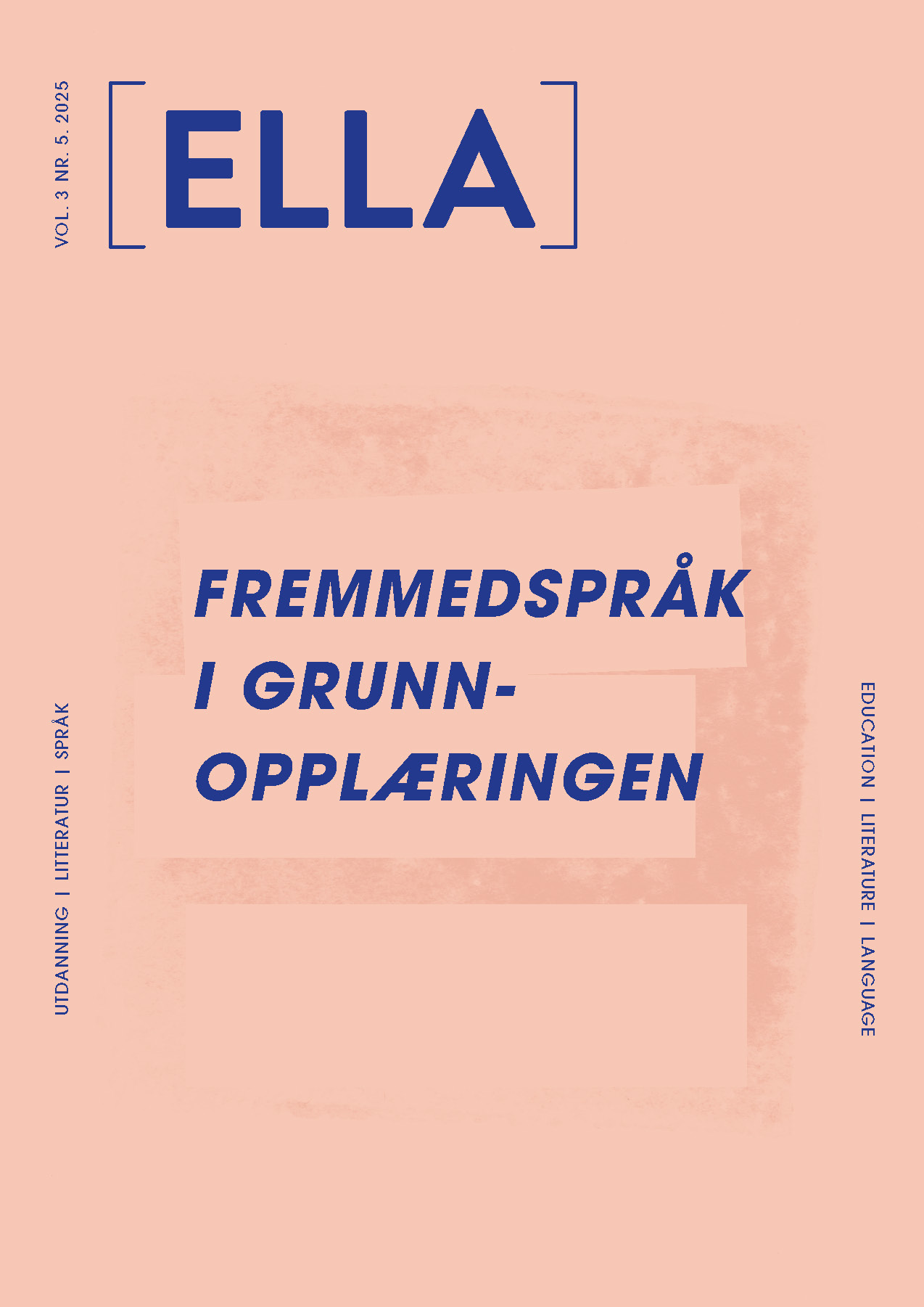 Omslag til temautgaven: "Fremmedspråk i grunnopplæringen"